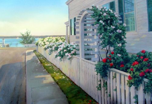 Cottage Street Roses © Marjorie Mason